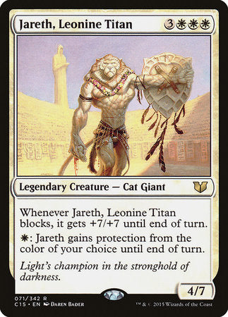 Jareth, Leonine Titan [Commander 2015] | Exor Games Bridgewater