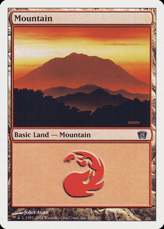 Mountain (345) [Eighth Edition] | Exor Games Bridgewater