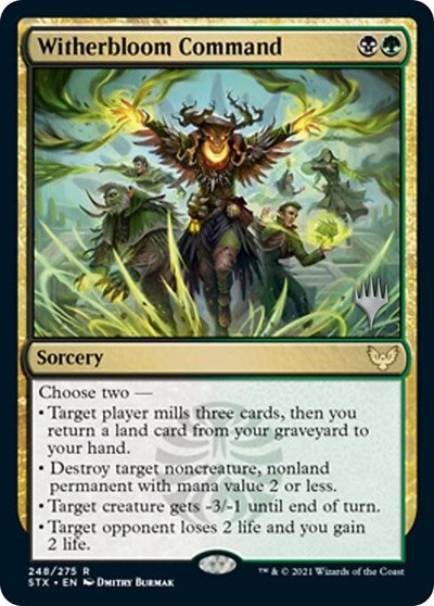 Witherbloom Command (Promo Pack) [Strixhaven: School of Mages Promos] | Exor Games Bridgewater