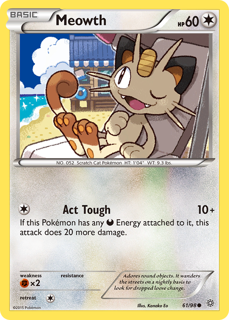 Meowth (61/98) [XY: Ancient Origins] | Exor Games Bridgewater