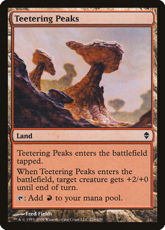 Teetering Peaks [Zendikar] | Exor Games Bridgewater