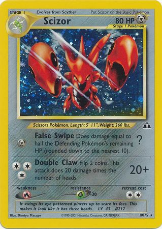 Scizor (10/75) [Neo Discovery Unlimited] | Exor Games Bridgewater