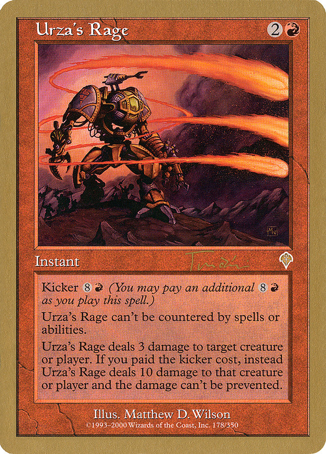 Urza's Rage (Jan Tomcani) [World Championship Decks 2001] | Exor Games Bridgewater