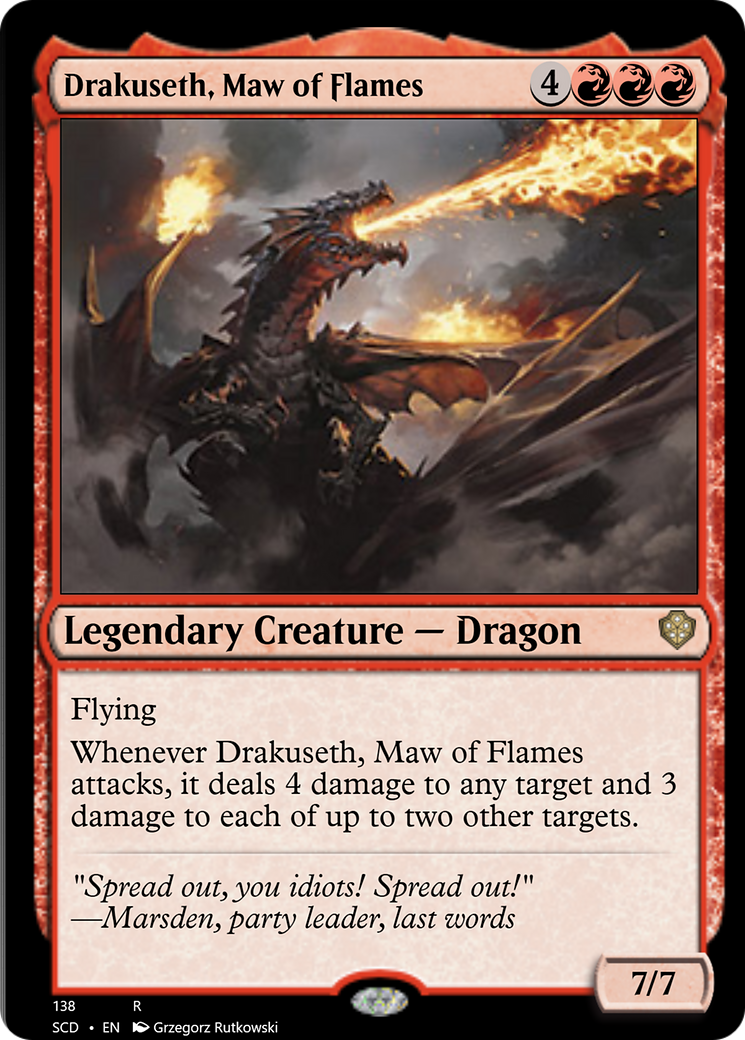 Drakuseth, Maw of Flames [Starter Commander Decks] | Exor Games Bridgewater