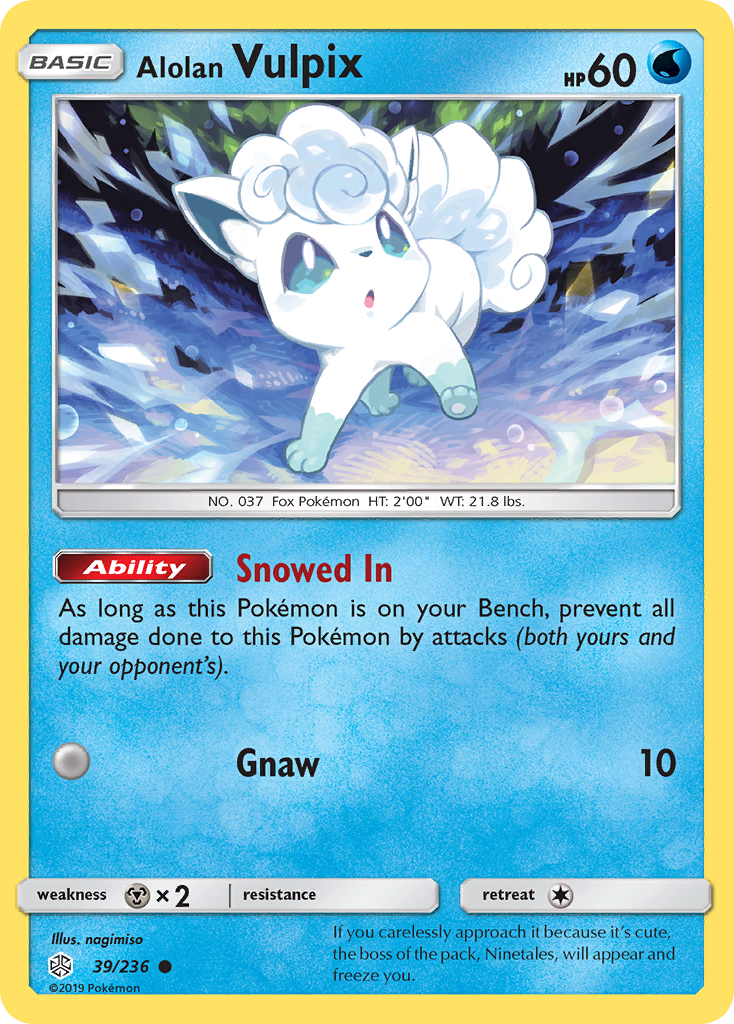 Alolan Vulpix (39/236) [Sun & Moon: Cosmic Eclipse] | Exor Games Bridgewater