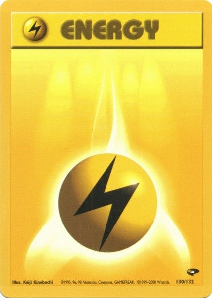 Lightning Energy (130/132) [Gym Challenge Unlimited] | Exor Games Bridgewater