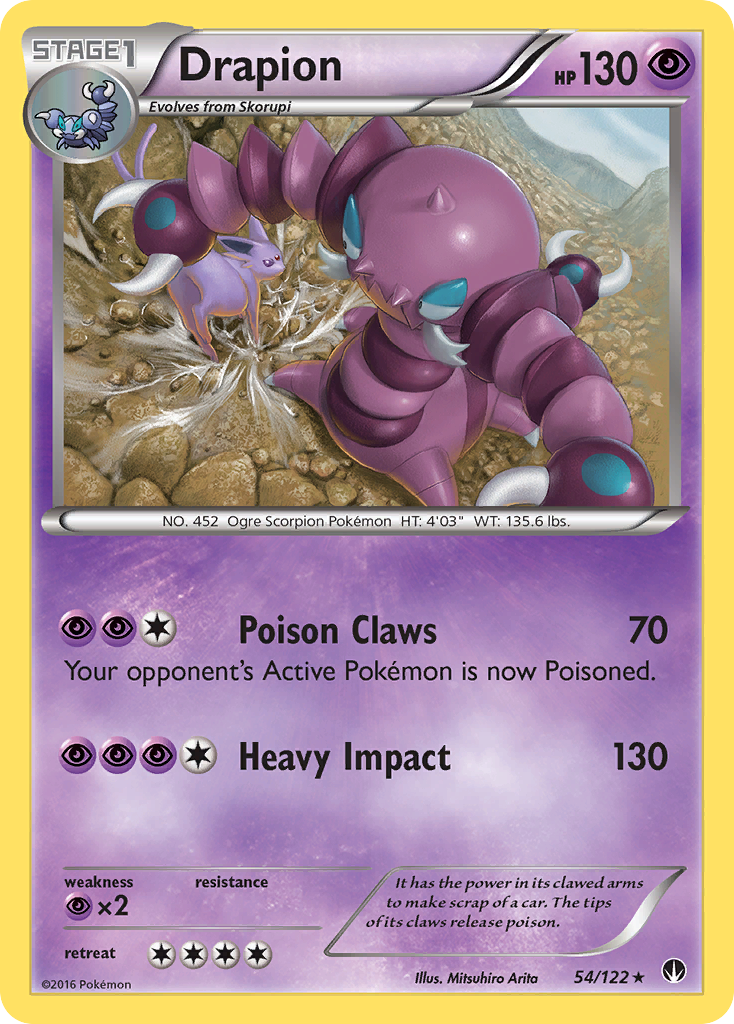 Drapion (54/122) [XY: BREAKpoint] | Exor Games Bridgewater