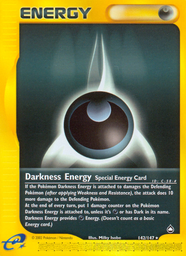 Darkness Energy (142/147) [Aquapolis] | Exor Games Bridgewater