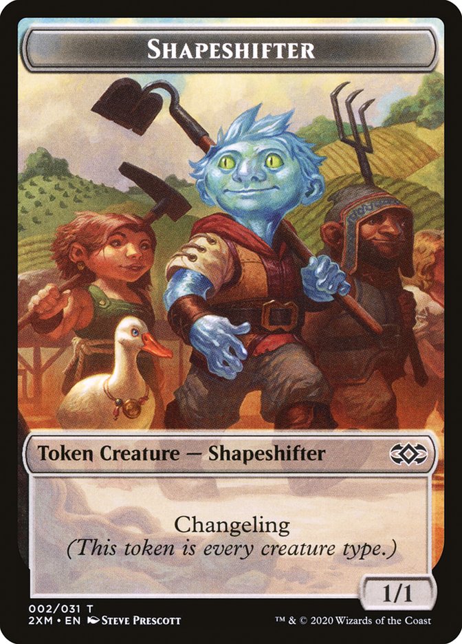 Shapeshifter Token [Double Masters] | Exor Games Bridgewater