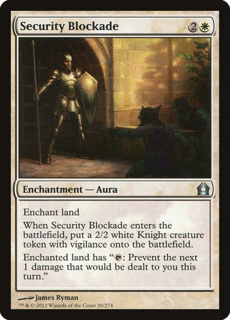 Security Blockade [Return to Ravnica] | Exor Games Bridgewater