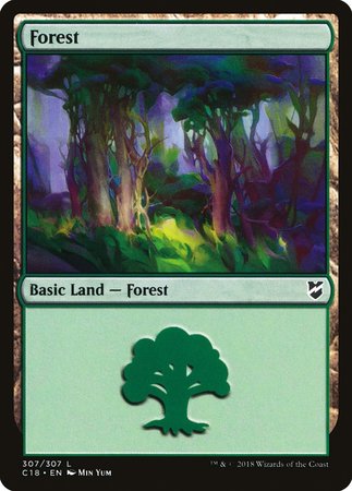 Forest (307) [Commander 2018] | Exor Games Bridgewater