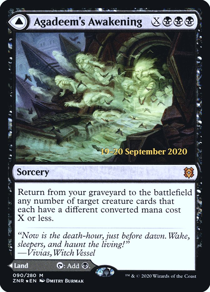 Agadeem's Awakening // Agadeem, the Undercrypt  [Zendikar Rising Prerelease Promos] | Exor Games Bridgewater