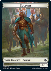 Soldier // Elf Warrior Double-Sided Token [Game Night: Free-for-All Tokens] | Exor Games Bridgewater