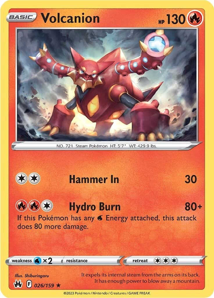 Volcanion (026/159) [Sword & Shield: Crown Zenith] | Exor Games Bridgewater