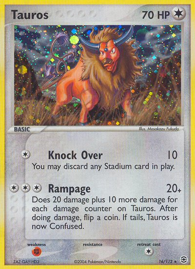 Tauros (16/112) [EX: FireRed & LeafGreen] | Exor Games Bridgewater