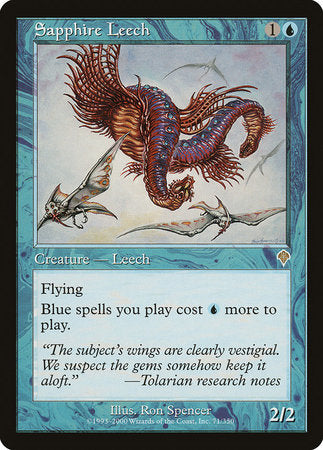 Sapphire Leech [Invasion] | Exor Games Bridgewater