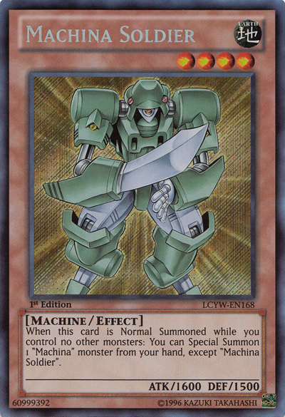 Machina Soldier [LCYW-EN168] Secret Rare | Exor Games Bridgewater