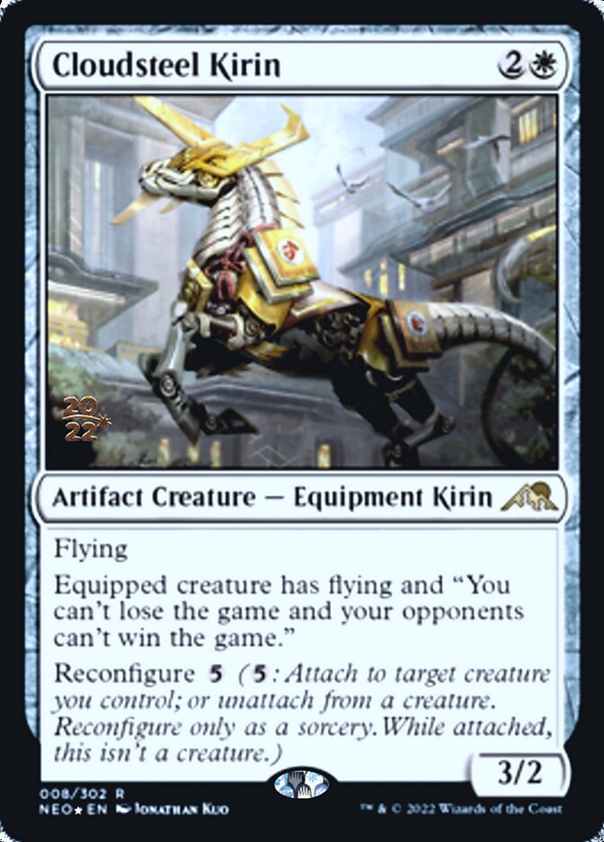 Cloudsteel Kirin [Kamigawa: Neon Dynasty Prerelease Promos] | Exor Games Bridgewater