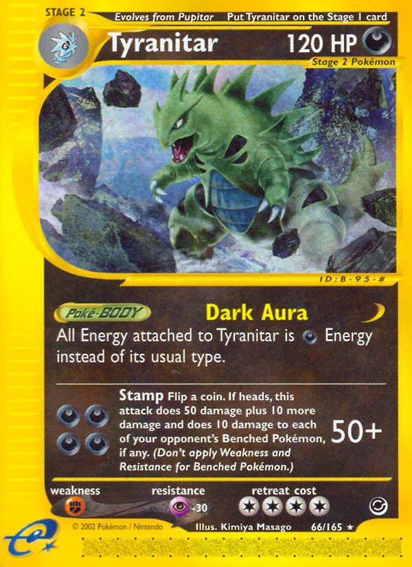 Tyranitar (66/165) [Expedition: Base Set] | Exor Games Bridgewater