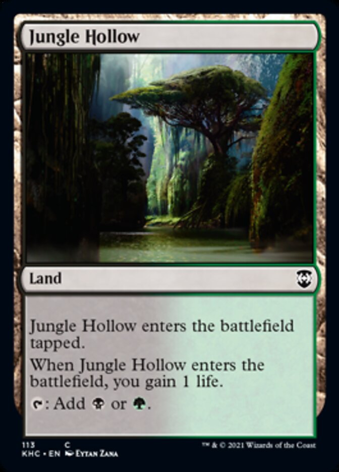 Jungle Hollow [Kaldheim Commander] | Exor Games Bridgewater