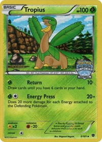 Tropius (5/101) (National Championship Staff Promo) [Black & White: Plasma Blast] | Exor Games Bridgewater