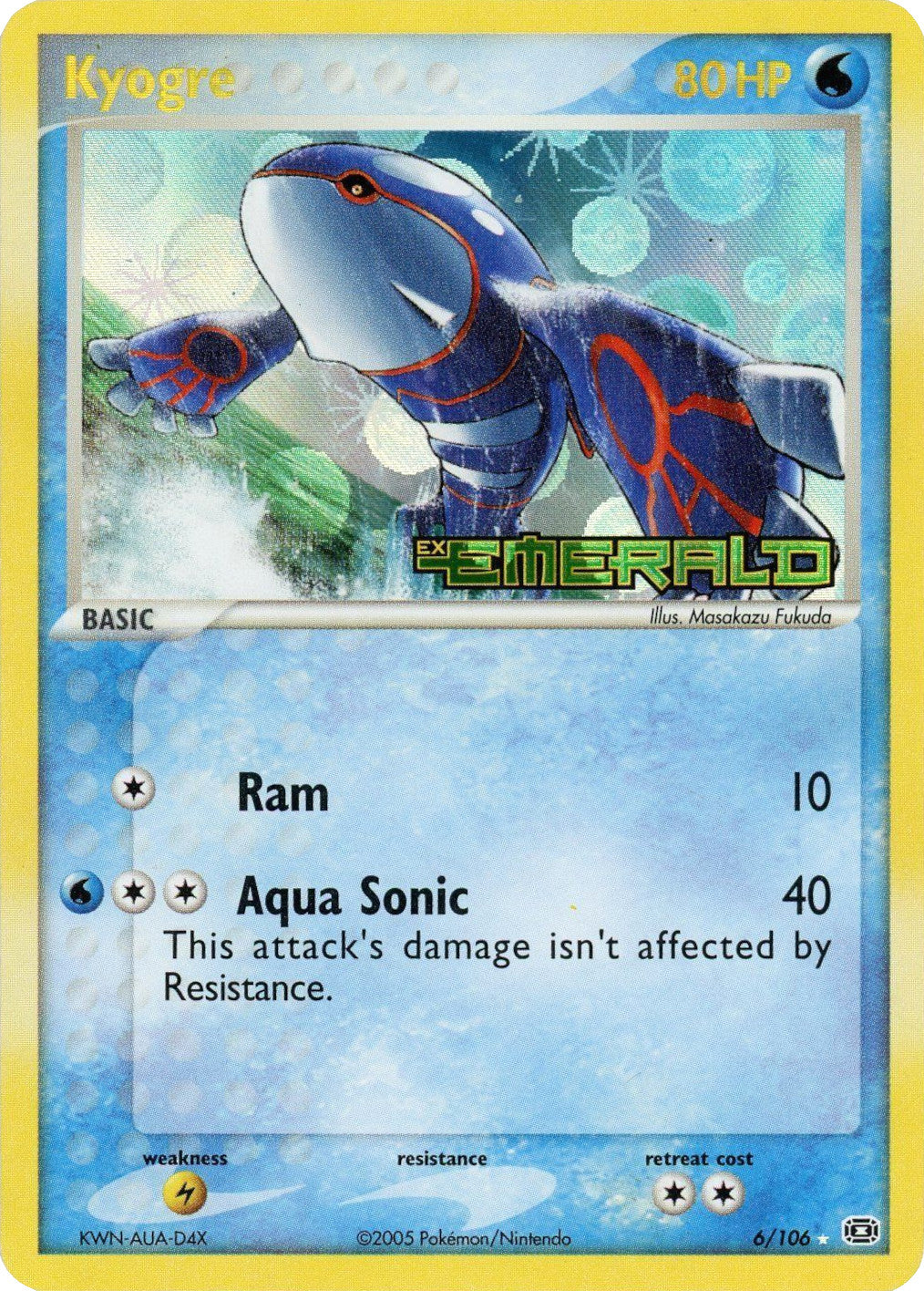 Kyogre (6/106) (Stamped) [EX: Emerald] | Exor Games Bridgewater