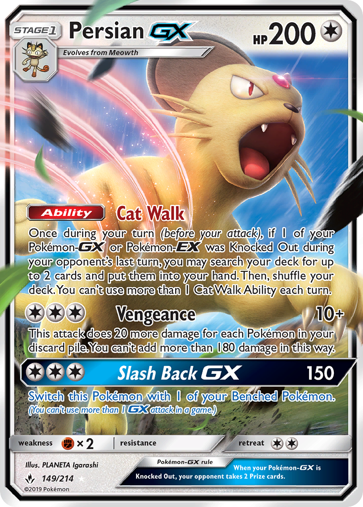 Persian GX (149/214) [Sun & Moon: Unbroken Bonds] | Exor Games Bridgewater