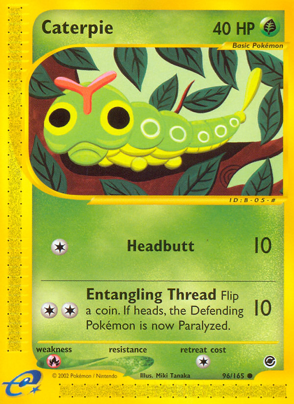 Caterpie (96/165) [Expedition: Base Set] | Exor Games Bridgewater