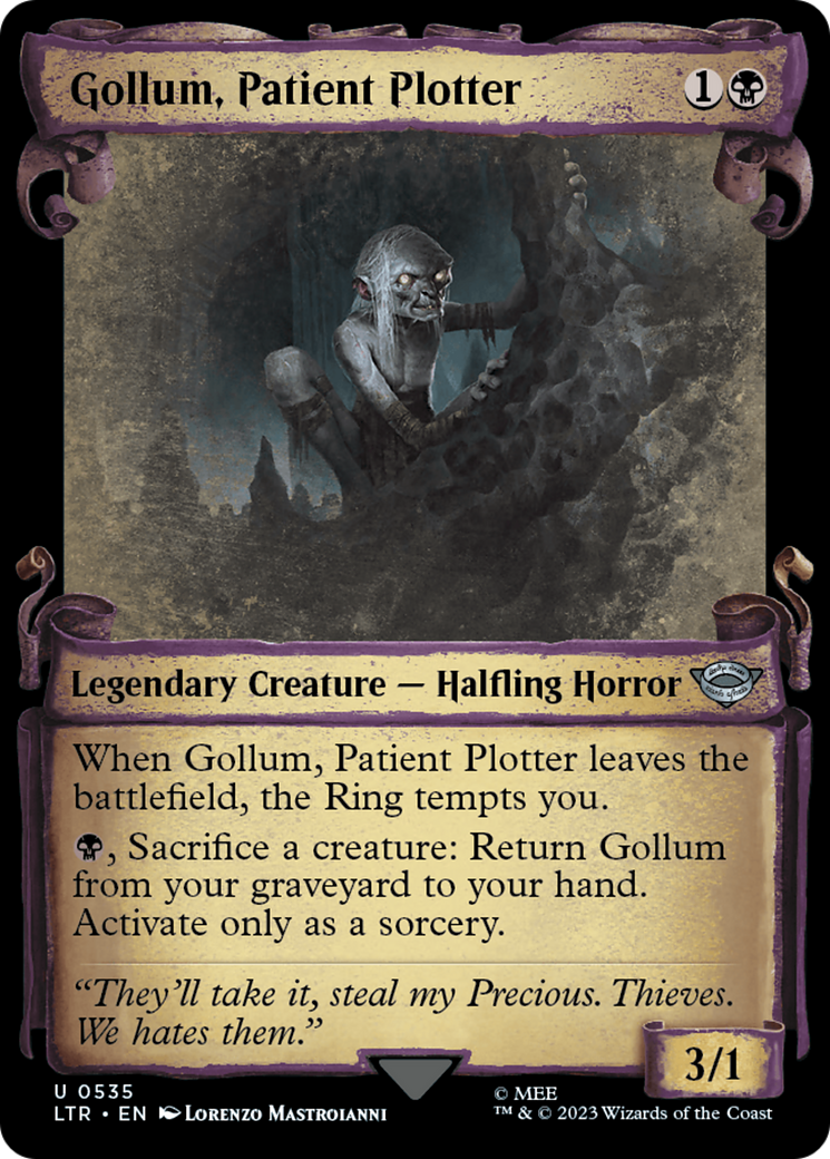 Gollum, Patient Plotter [The Lord of the Rings: Tales of Middle-Earth Showcase Scrolls] | Exor Games Bridgewater