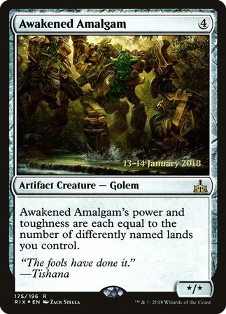 Awakened Amalgam [Rivals of Ixalan Promos] | Exor Games Bridgewater