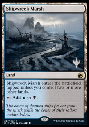 Shipwreck Marsh (Promo Pack) [Innistrad: Midnight Hunt Promos] | Exor Games Bridgewater