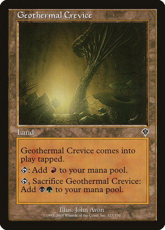 Geothermal Crevice [Invasion] | Exor Games Bridgewater