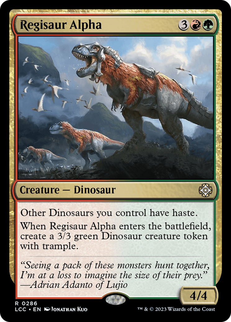 Regisaur Alpha [The Lost Caverns of Ixalan Commander] | Exor Games Bridgewater