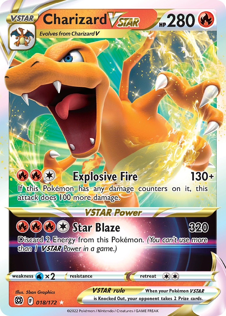 Charizard VSTAR (018/172) (Jumbo Card) [Sword & Shield: Brilliant Stars] | Exor Games Bridgewater