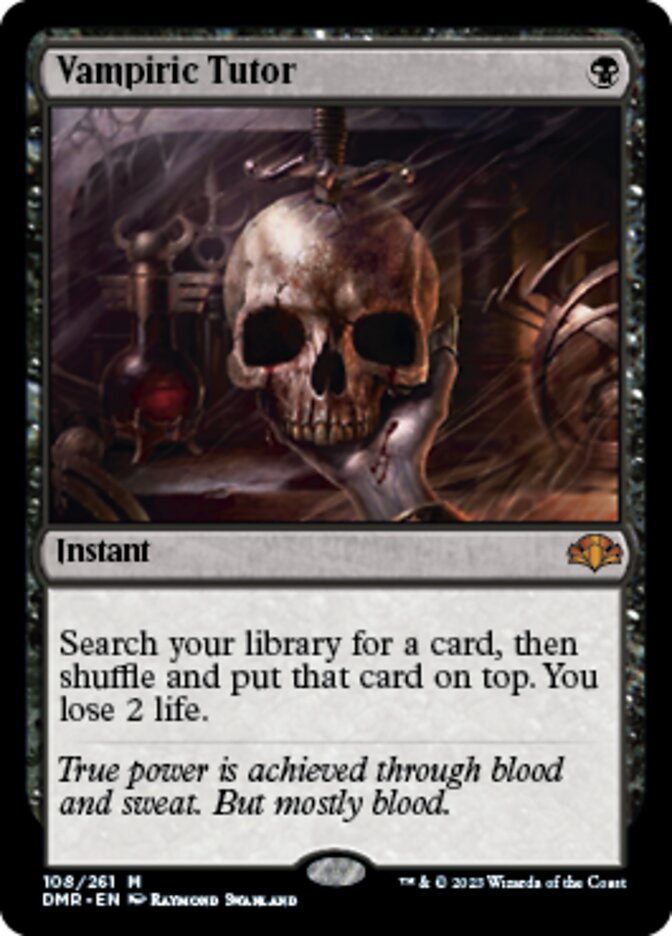 Vampiric Tutor [Dominaria Remastered] | Exor Games Bridgewater