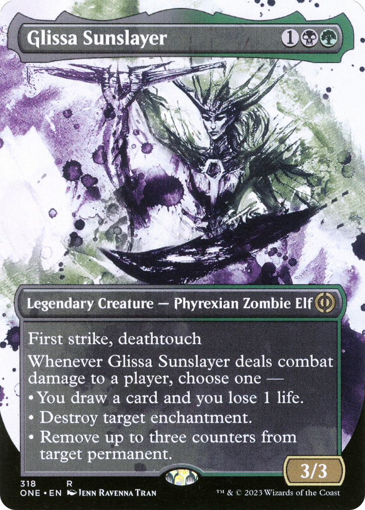 Glissa Sunslayer (Borderless Ichor) [Phyrexia: All Will Be One] | Exor Games Bridgewater