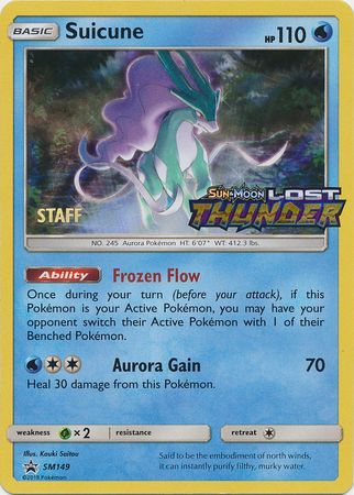 Suicune (SM149) (Staff Prerelease Promo) [Sun & Moon: Black Star Promos] | Exor Games Bridgewater