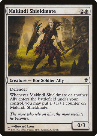 Makindi Shieldmate [Zendikar] | Exor Games Bridgewater