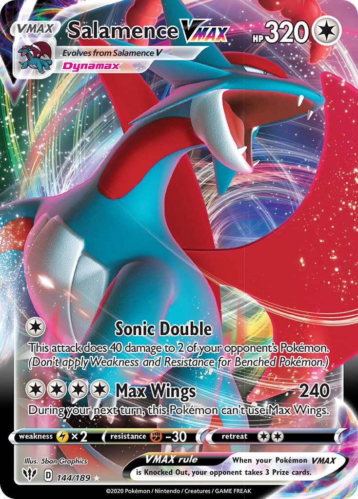 Salamence VMAX (144/189) [Sword & Shield: Darkness Ablaze] | Exor Games Bridgewater