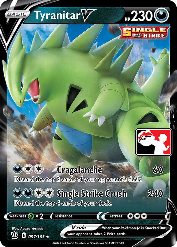 Tyranitar V (097/163) [Prize Pack Series One] | Exor Games Bridgewater
