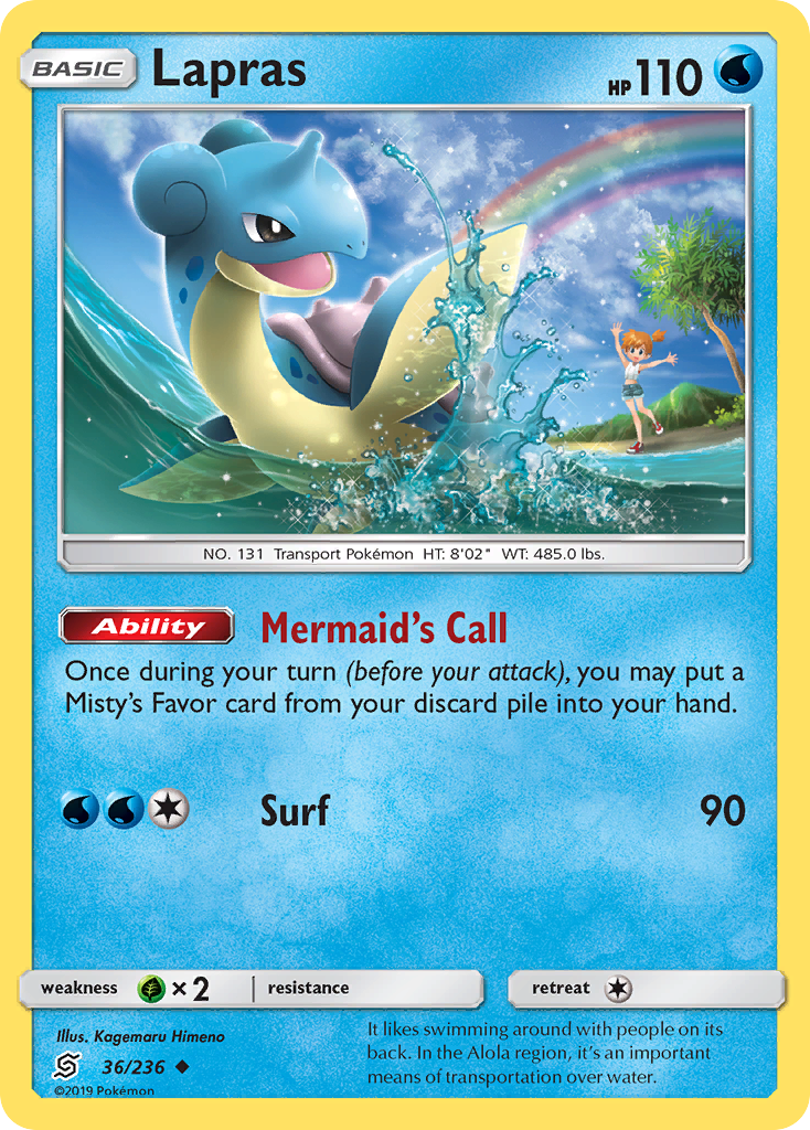 Lapras (36/236) [Sun & Moon: Unified Minds] | Exor Games Bridgewater