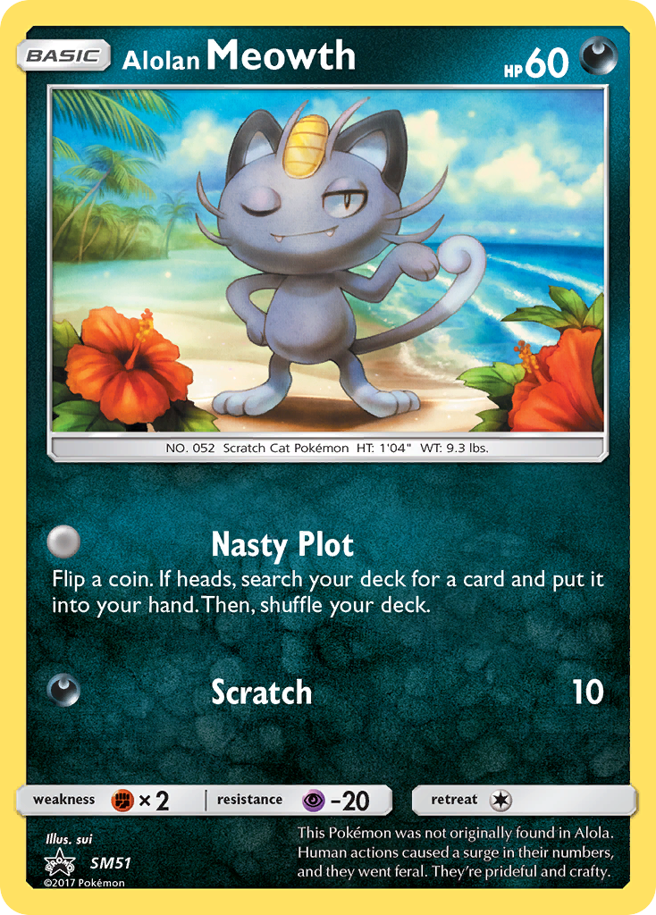 Alolan Meowth (SM51) [Sun & Moon: Black Star Promos] | Exor Games Bridgewater