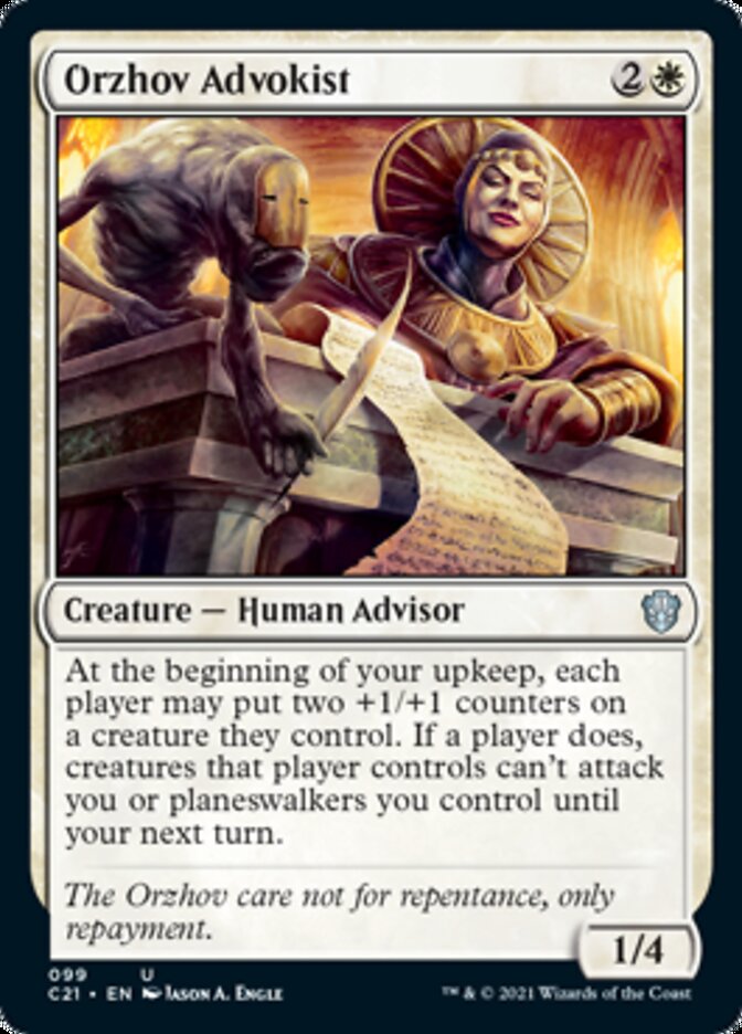 Orzhov Advokist [Commander 2021] | Exor Games Bridgewater