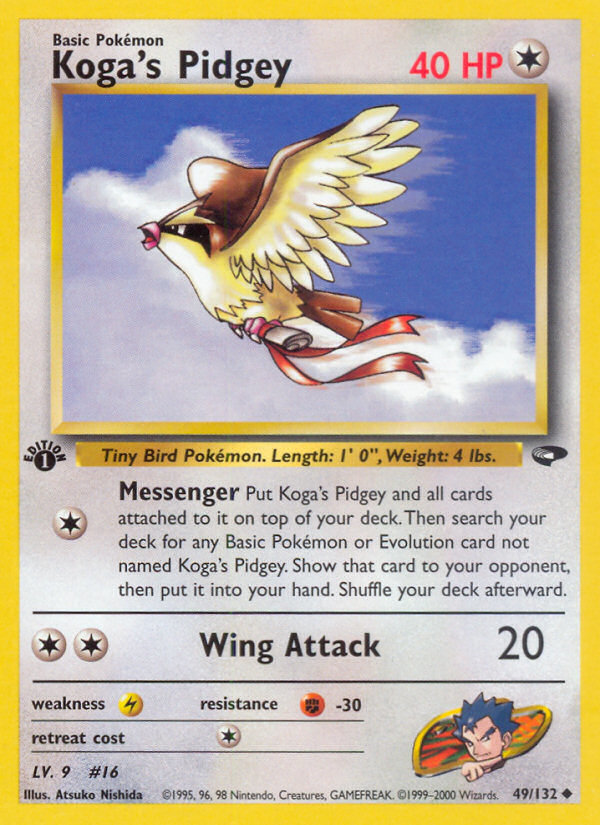 Koga's Pidgey (49/132) [Gym Challenge 1st Edition] | Exor Games Bridgewater