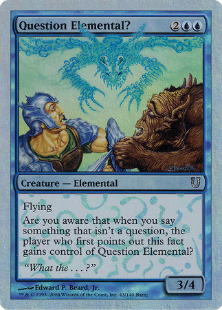 Question Elemental? (Alternate Foil) [Unhinged] | Exor Games Bridgewater