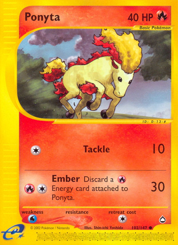 Ponyta (102/147) [Aquapolis] | Exor Games Bridgewater