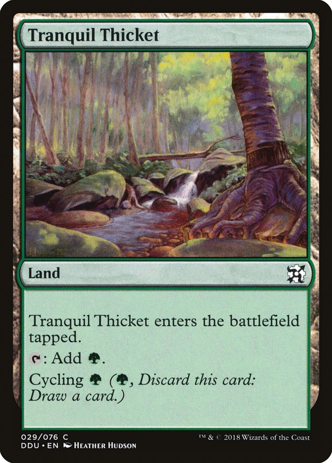 Tranquil Thicket [Duel Decks: Elves vs. Inventors] | Exor Games Bridgewater