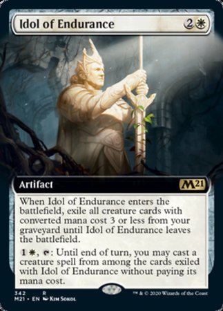 Idol of Endurance (Extended Art) [Core Set 2021] | Exor Games Bridgewater