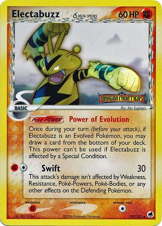 Electabuzz (29/101) (Delta Species) (Stamped) [EX: Dragon Frontiers] | Exor Games Bridgewater