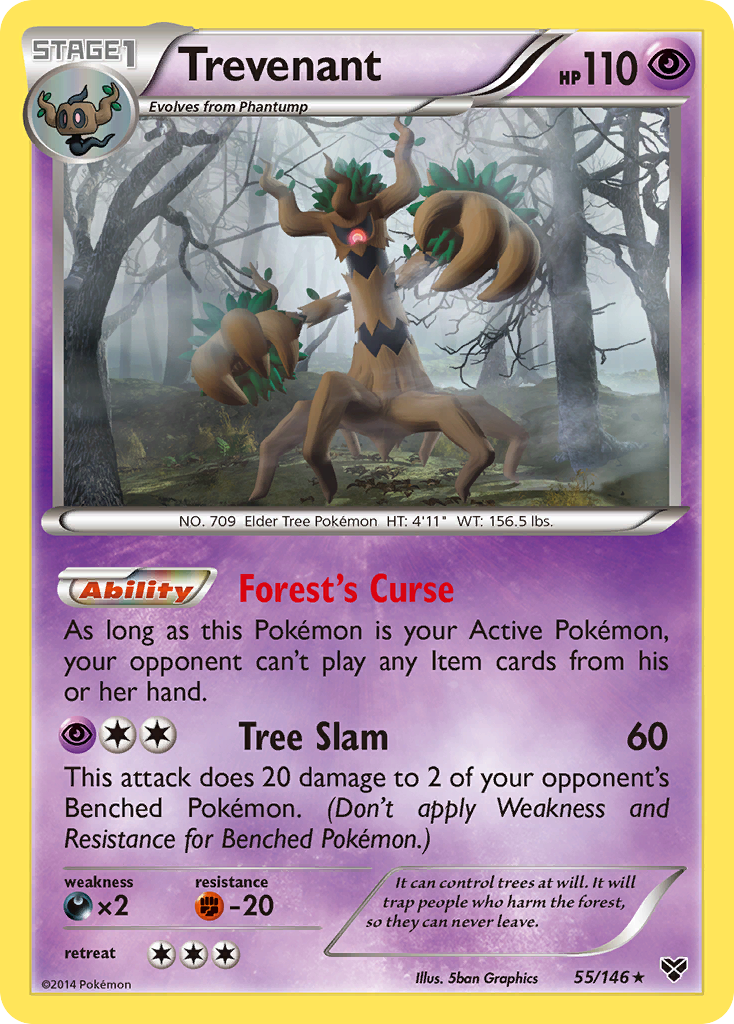 Trevenant (55/146) [XY: Base Set] | Exor Games Bridgewater